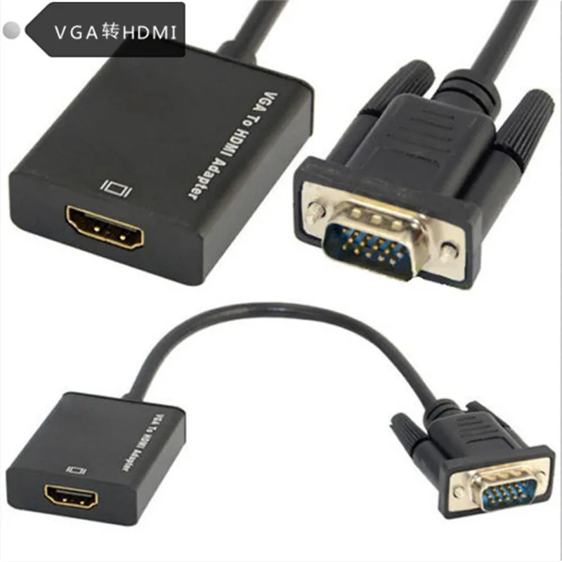 1080P VGA мужчина к HDMI Женский Выход конвертер видеоадаптера кабель ПК DVD | Компьютеры