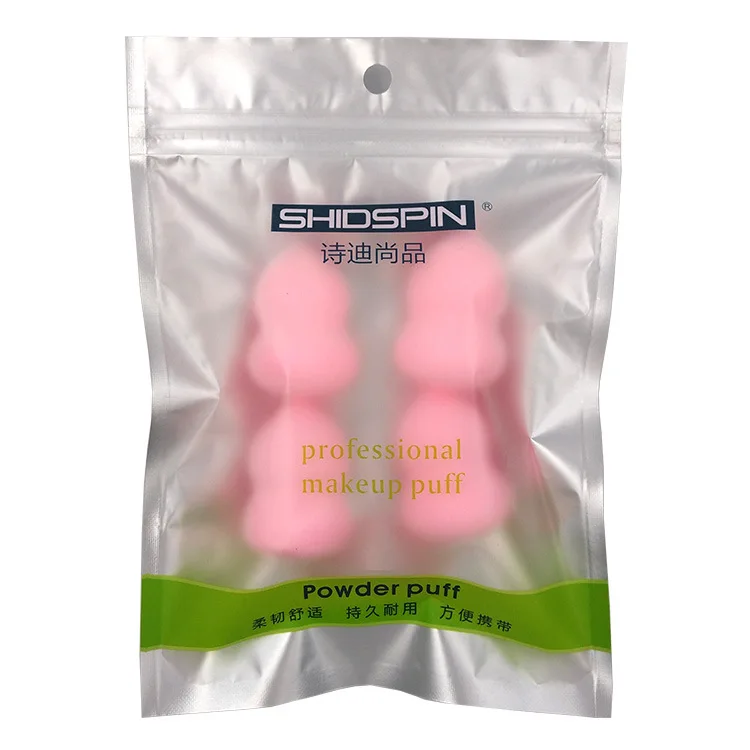

Small Puff Water Droplet/Gourd 4-Pack Shidi Premier Makeup Sponge Wet And Dry Dual Purpose Puff Manufacturers Direct Selling