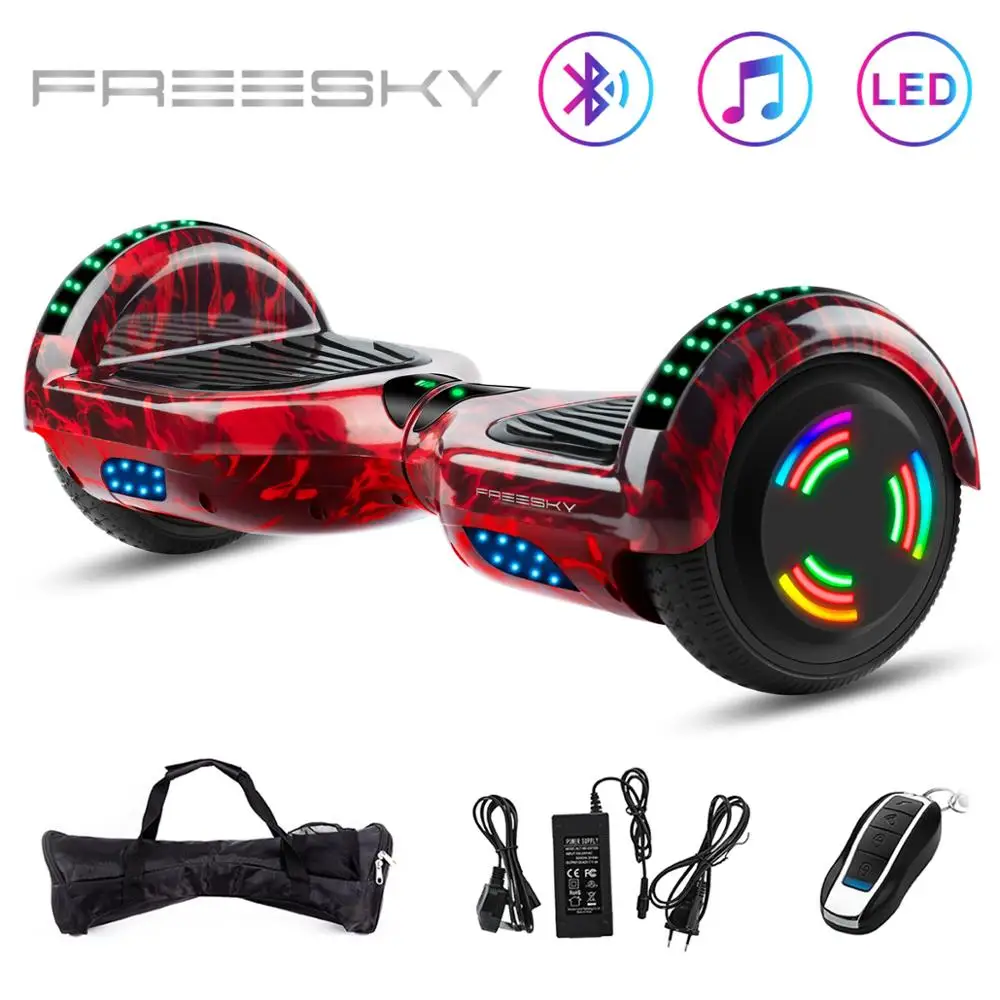 UL2722 6.5/" Wheel Electric Motorized Scooter Hover Board Bluetooth Hoverboard