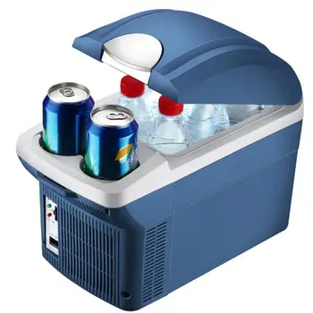 

8L Portable Mini Portable Car Refrigerator Cold / Warm Dual Use DC 12V/24V Home Dormitory Dormitory Car Dual-use Mini Geladeira