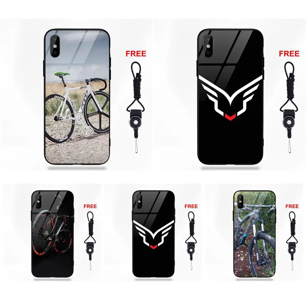 Tempered Glass Patterns For Galaxy S8 S9 Plus Redmi 5 Note 5A 6 Huawei Honor 7X P20 Lite Mate 10 Pro Felt Bicycles Bike Logo | Мобильные