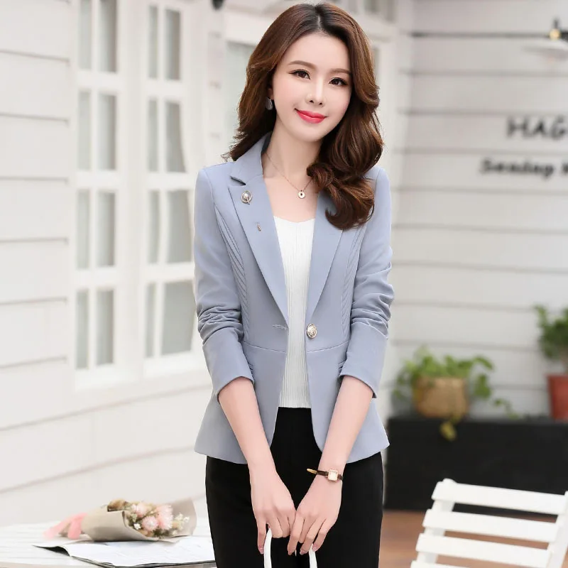 

Short Solid Color Small Suit Women's 2019 Autumn Clothing New Style Korean-style Elegant Slim Fit Slimming Versitile Fashion Coa
