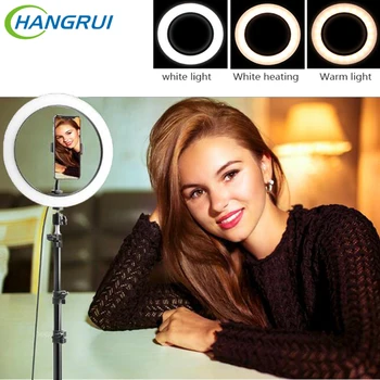 

LED Selfie Ring Fill Light Adjustable brightness USB Camera Phone Ring lamp Photography Light With Stand Tripod Fill Lights