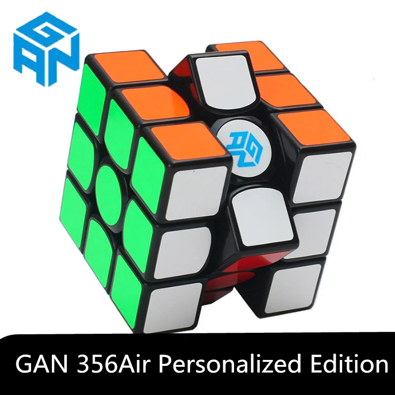 GAN 356 Air Персонализированная серия Cube 3x3x3 Черная флагманская версия Smooth Speed