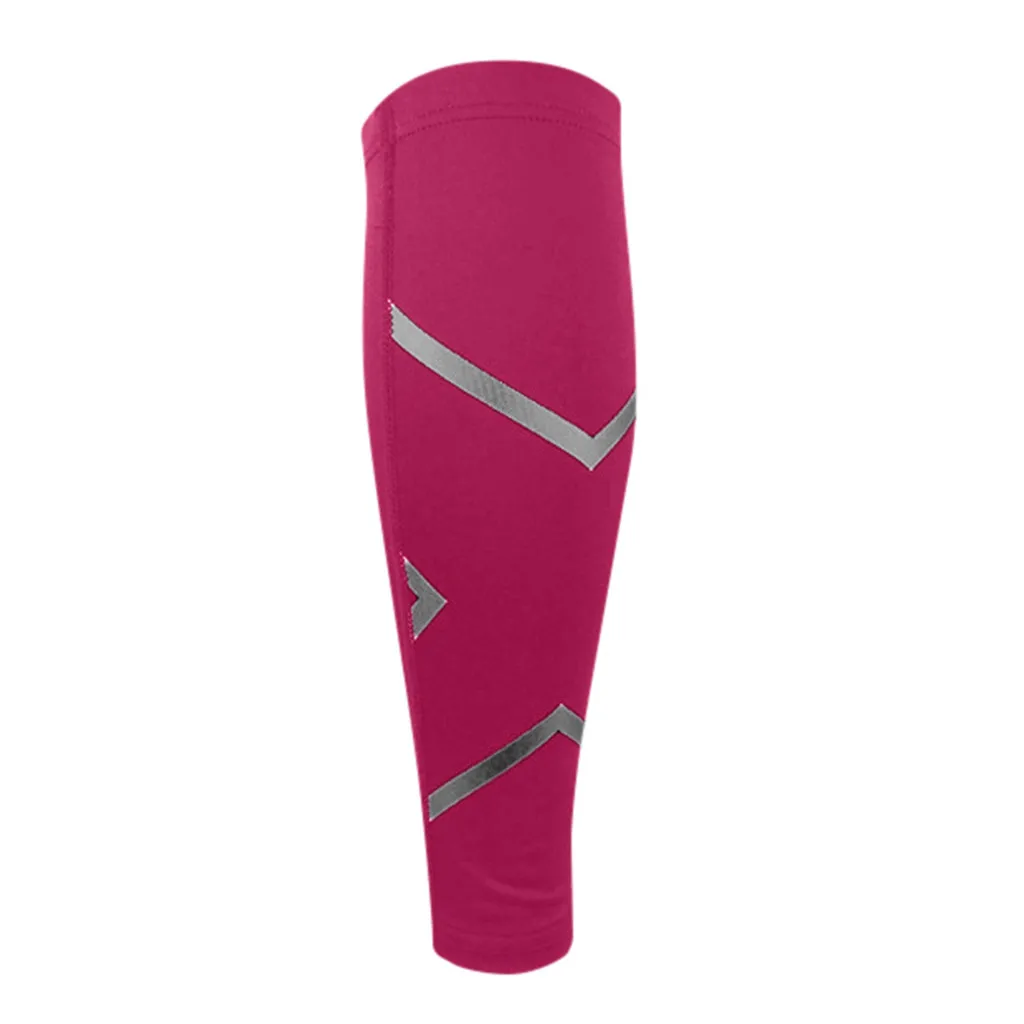 Компрессионный чехол для голени, поддержка работы ног, шина и оголень, облегчение боли, облегчение боли, поддержка ног, растягивание, сжатие ниже - Цвет: Hot Pink