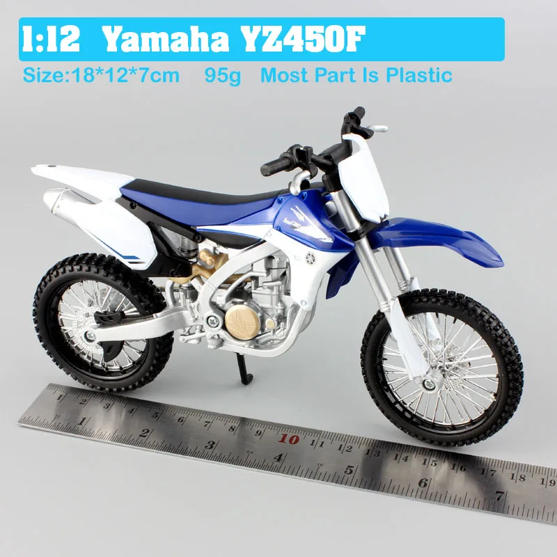 Masito 1/12 масштаб Yamaha YZ450F мотокросс эндуро Внедорожный гоночный велосипед Модель Diecasts& Toy транспортные средства мотоцикл игрушка thumbnails мальчик