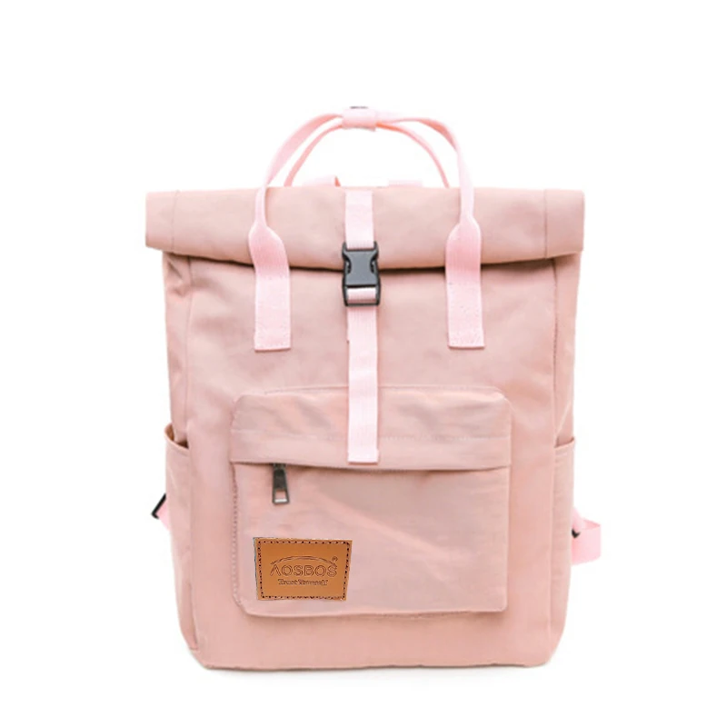 Pink Модные нейлоновые школьные рюкзаки ярких цветов, рюкзак для девочек, ранец для женщин в консервативном стиле, школьные сумки, Большая вместительная задняя Сумка - Цвет: Pink