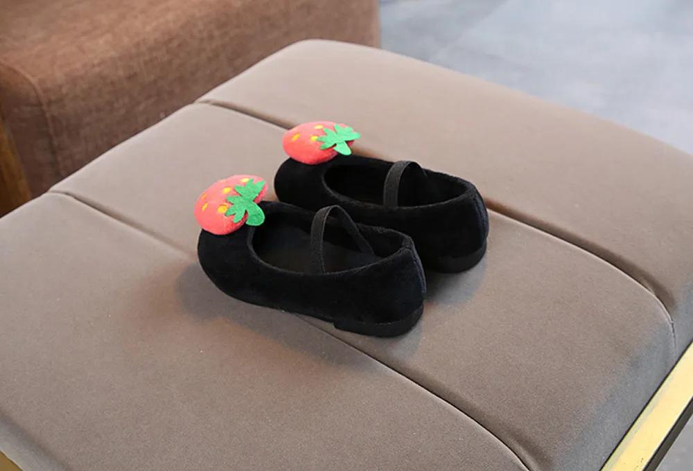 child baby girls sneakers Autumn/Spring Kids Baby Infant Girls Autumn Winter Strawberry Sweet Princess Shoes Sneakers#4es