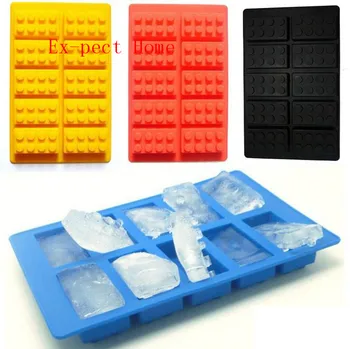 

500pcs Silicone LEGO Brick Style Freezer Ice Cube Tray Ice Mold Maker Bar Party Drink DIY Building Block Sharped Ice Tray