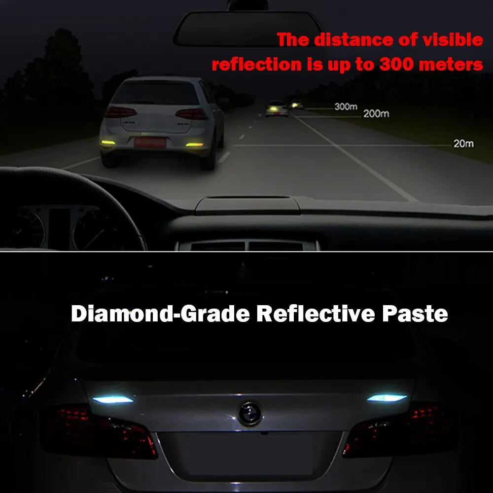 2 шт. водонепроницаемые наклейки для защиты от столкновений|Светоотражающие