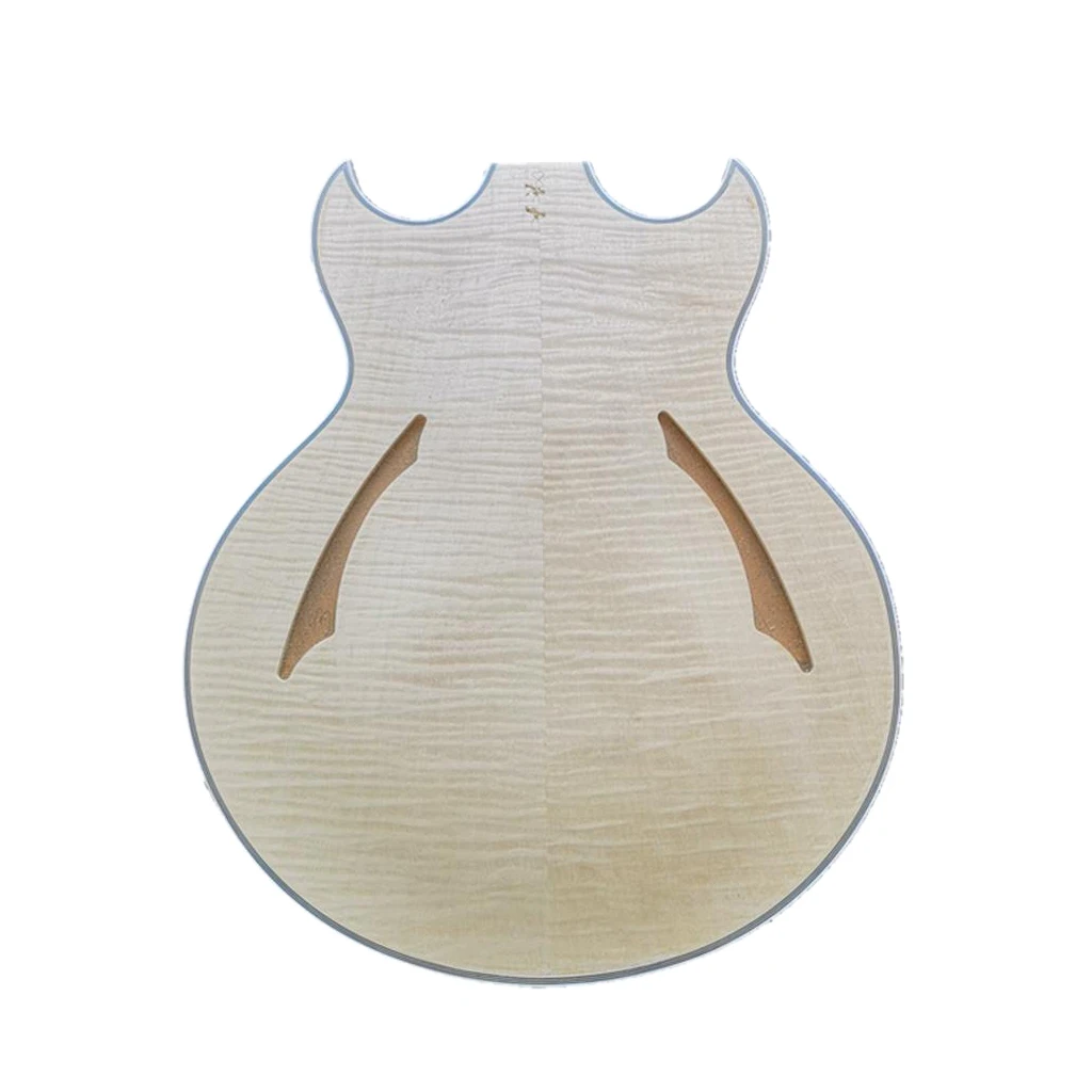 Unfinished Guitar Body For Jazz Electric Guitar, Maple Wood and Mahogany Made