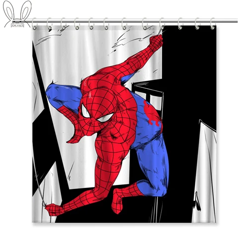 Аплисия Человек-паук интерьерный Декор занавеска для душа подарок 72x72 дюймов Полиэфирная Ткань Водонепроницаемая занавеска с крючками для ванной комнаты - Цвет: 05