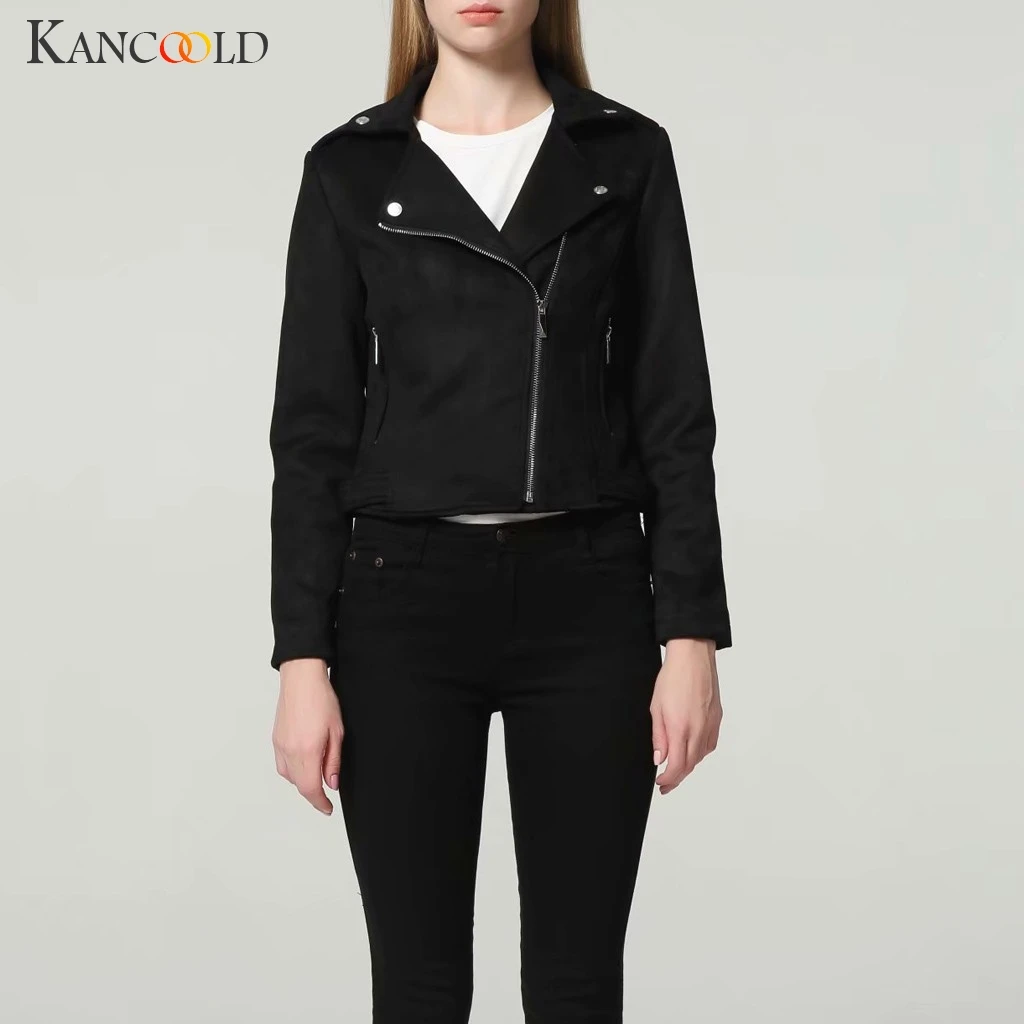 KANCOOLD/пальто в стиле ретро для отдыха, Женская Повседневная однотонная верхняя одежда с лацканами, на молнии, с длинным рукавом, с карманом и поясом, пальто и куртки для женщин 2019Sep2