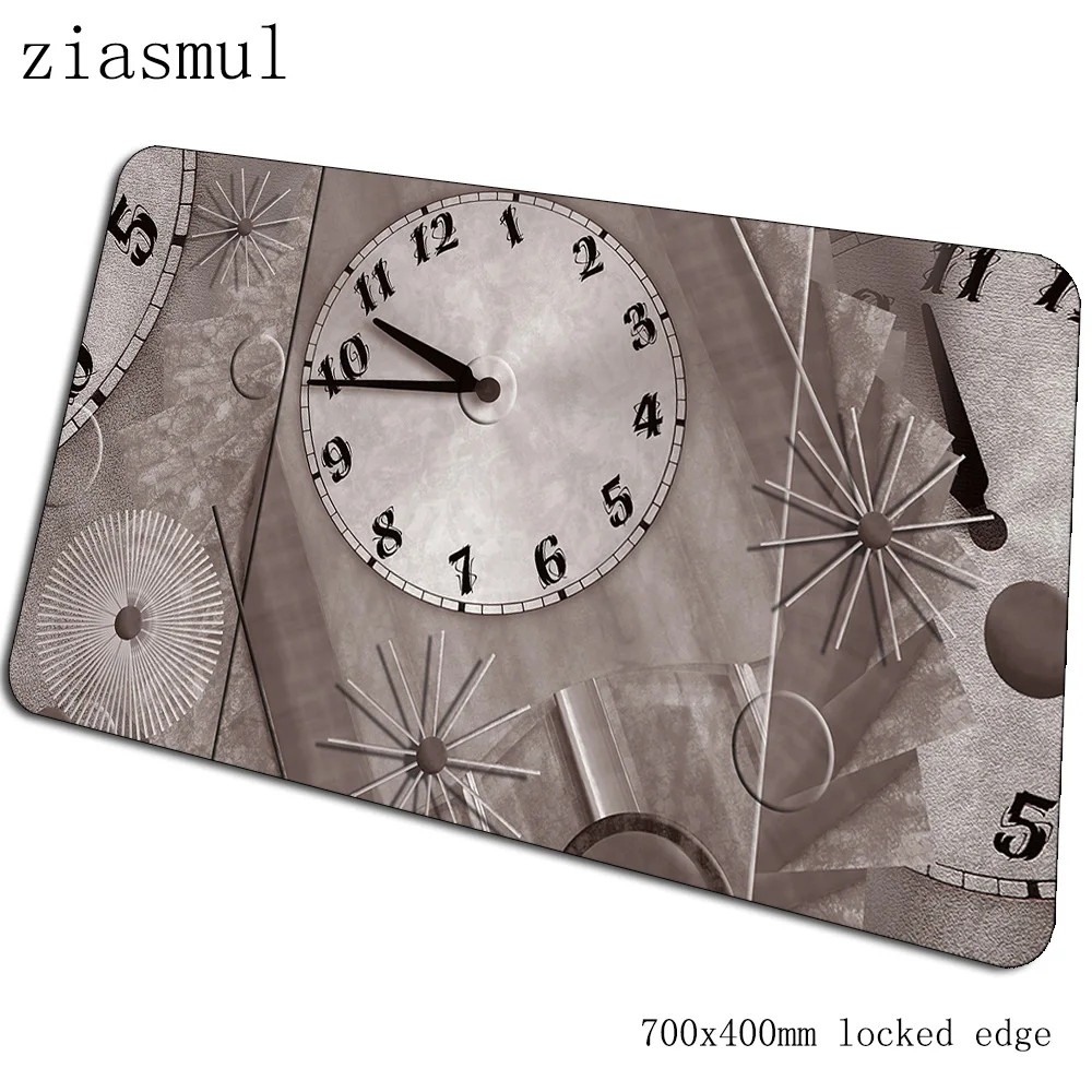 Часы padmouse 700x400x3 мм игровой коврик для мыши с узором коврик для мыши геймер компьютерный стол Лидер продаж коврик notbook mousemat pc - Цвет: size 700x400x3mm