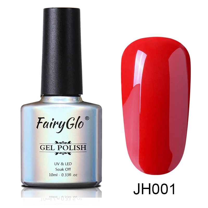 JH001 FairyGlo 10 мл Гель-лак с блестками Гибридный лак для маникюра ногтей, полустойкое к полу Перманентный лак для ногтей УФ Гель-лак био-Гели Soak Off Nail Art Эмаль - Цвет: JH001