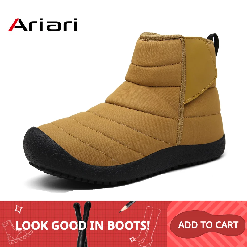

Winter Men Boots Shoes Slip On Casual Ankle Waterproof Warm Snow Boots Comfortable Outdoor Non-slip Plus Size 47 Shoes Dropship