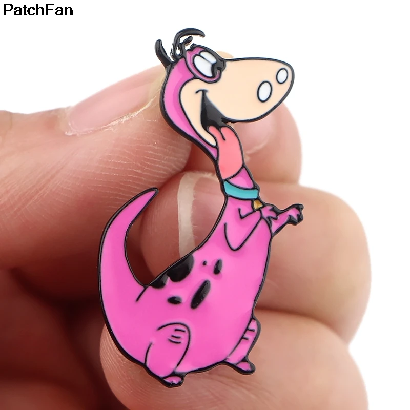 20 шт./лот A2501 Patchfan kawaii Flintstones мультфильм булавки para броши для рубашек одежда рюкзак аксессуар металлические украшения значок