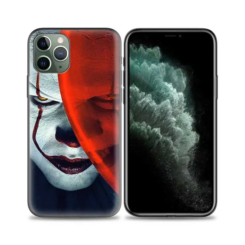 Pennywise клоун ужас чехол для Apple iphone 11 Pro XS Max XR X 7 8 6 6S Plus 5 5S SE 5C Мягкий ТПУ чехол для телефона - Цвет: B02