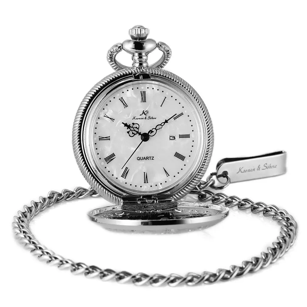 

KS Retro Copper Hollow Mother Of Pearl Bird Flower Craft Hunter Quartz Pendant Chain Fobs Pocket Watches Relogio Jewelry /KSP078