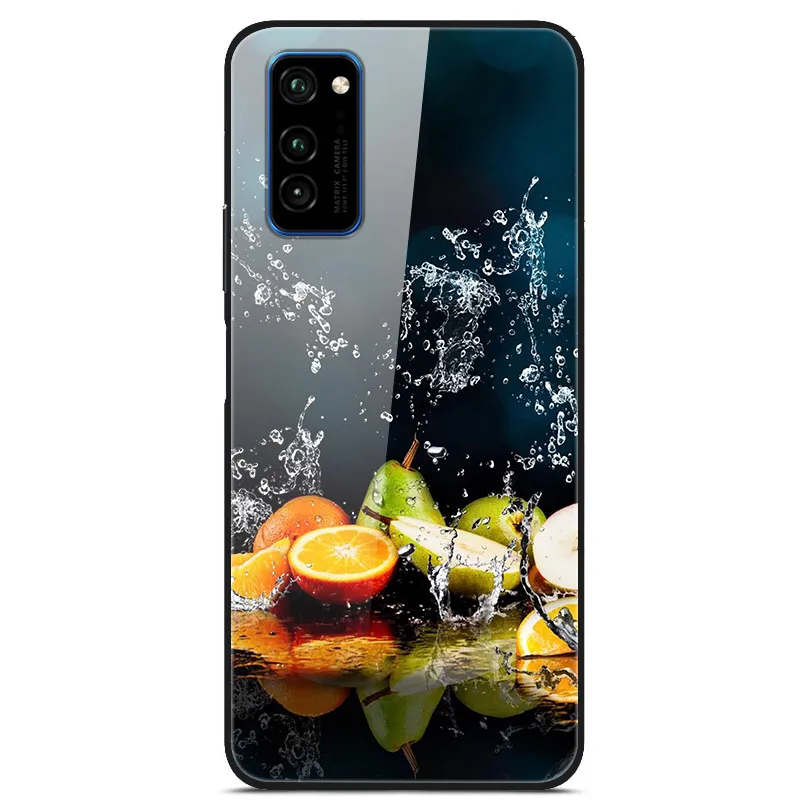 13 Для huawei Honor V30 чехол с милым рисунком стекло Жесткий задняя крышка чехлы для huawei Honor View 30 Pro Чехол Honor V30 Pro 5G бампер - Цвет: 13