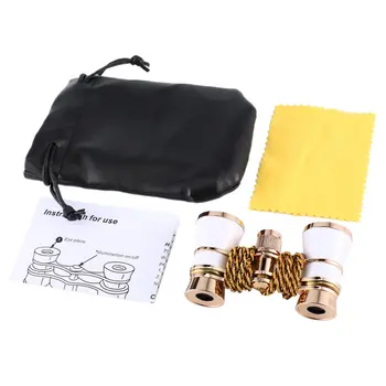 

Opera Glasses Binoculars Metal Body with Chain/Handle Optical Lens Theater Telescope Retro Design Women Girls Gift