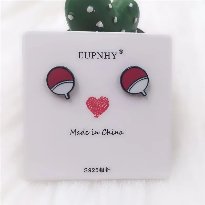 EUPNHY 1 пара, маленькие серьги-гвоздики с рисунком стежка/симпонов/медведя/карандаша Shinchan для женщин и девочек, модные серьги, ювелирное изделие, подарок - Окраска металла: 5