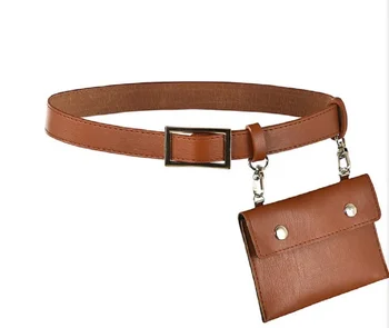 

Fashion Stylish Women Ladies Waist Belt Bag Waist Pack Solid Leather Small Mini Belt Bum Bag Fits All Outfits