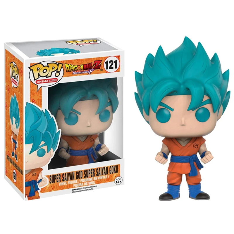 Funko POP Dragon Ball Z Супер Саян Гоку Вегета мультфильм кукла аниме виниловые Фигурки Коллекционная модель игрушки 2F64 - Цвет: POP 121