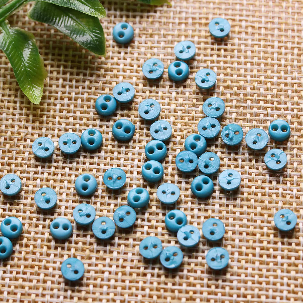 Handmade Mini Round Candy Color Buttons for DIY Doll Clothes