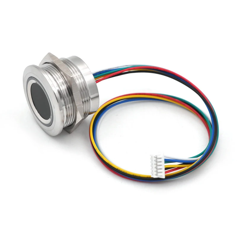 R503-5V Waterproof RGB Ring Indicator LED DC5V Round Capacitive Fingerprint Module Reader 200 Capacity For Windons Linux Arduino