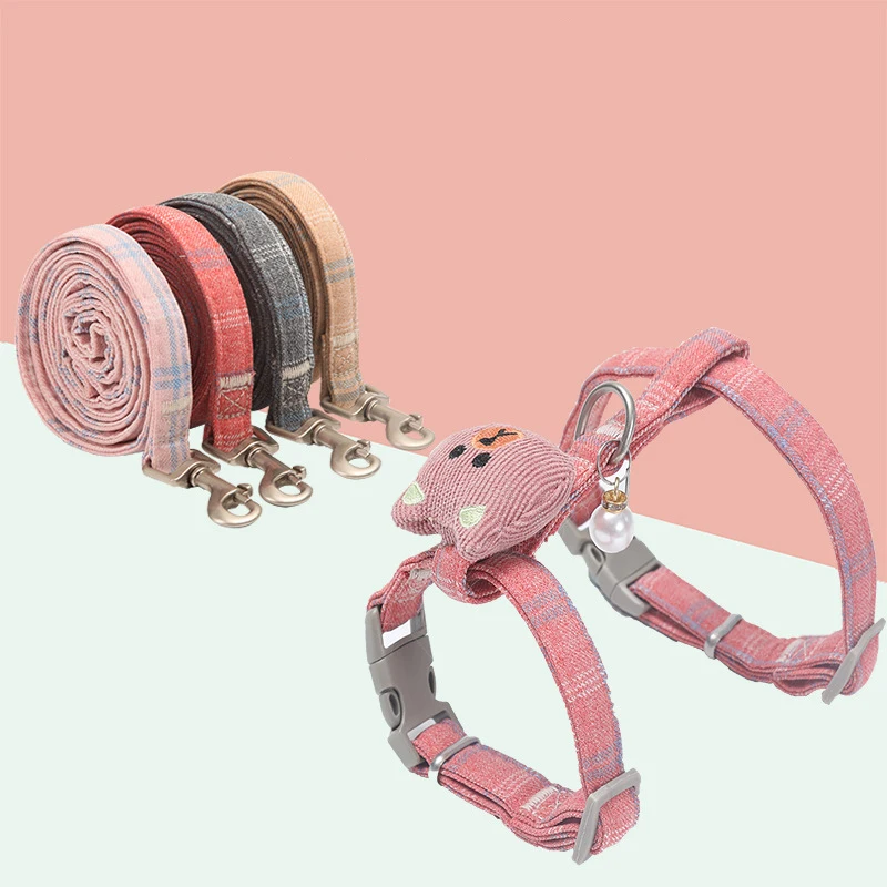 Милый кошачий поводок и набор для ходьбы щенка собаки котята Аксессуары кошек