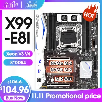 

X99 E8I Motherboard Intel XEON E5 LGA2011-3 All Series DDR4 ECC REG NON-ECC Memory NVME USB3.0 Support Turbo boost