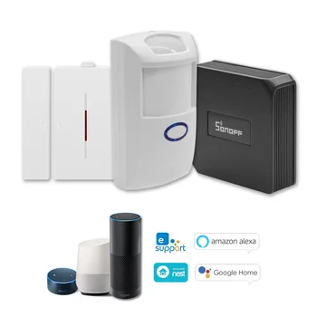 

Sonoff RF Bridge Wifi Signal Converter PIR 2 Sensor DW1 Door Alarm Sensor Home Automation Switch With eWelink Alexa Google Home