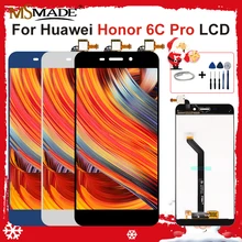 5," ЖК-дисплей для huawei Honor 6c Pro JMM-L22, сенсорный ЖК-дисплей, дигитайзер, запчасти в сборе с рамкой