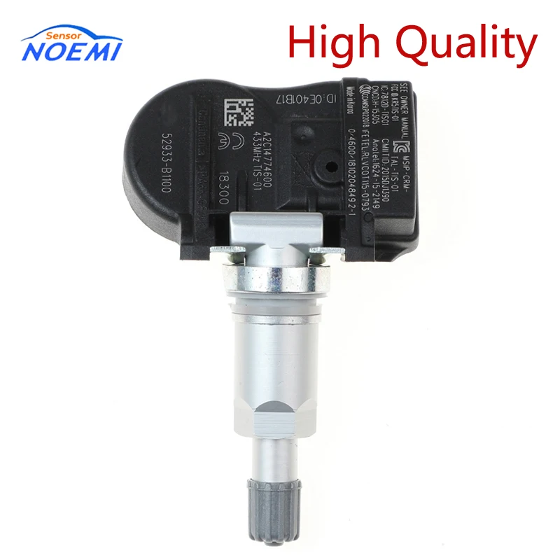 Датчик давления в шинах YAOPEI TPMS 52933-B1100 для Hyundai Santa fe Equus Genesis Accent 52933B1100 433 МГц |