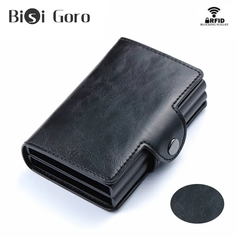 BISI GORO 2020 высокое качество RFID Блокировка Умный кошелек всплывающие женские