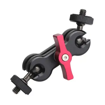 

Mini Articulatin Magic Arm with Double Ballhead 1/4" Screw for Camera Gimbal Monitor Led Video Light Rig Cage Microphone Mount