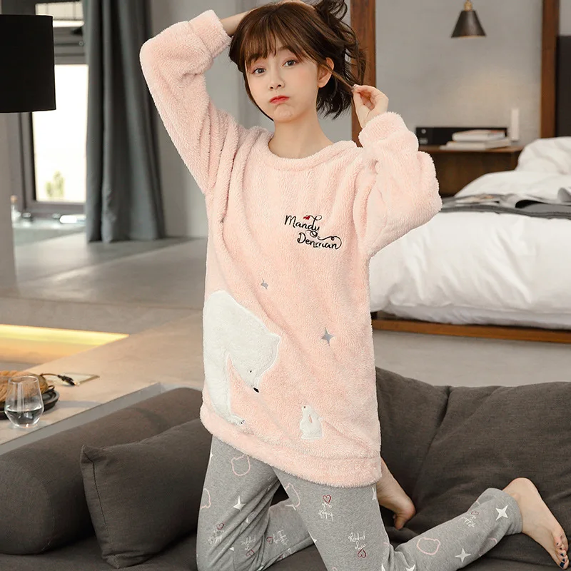 

Ylz-c5014 # Great Pyrenees Brushed And Thick Warm Pajamas Tracksuit Series High Quality