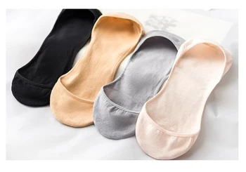 

2020 High quality super shallow mouth invisible socks silicone non-slip high heel socks Thin sweat-absorbent boat wowen socks