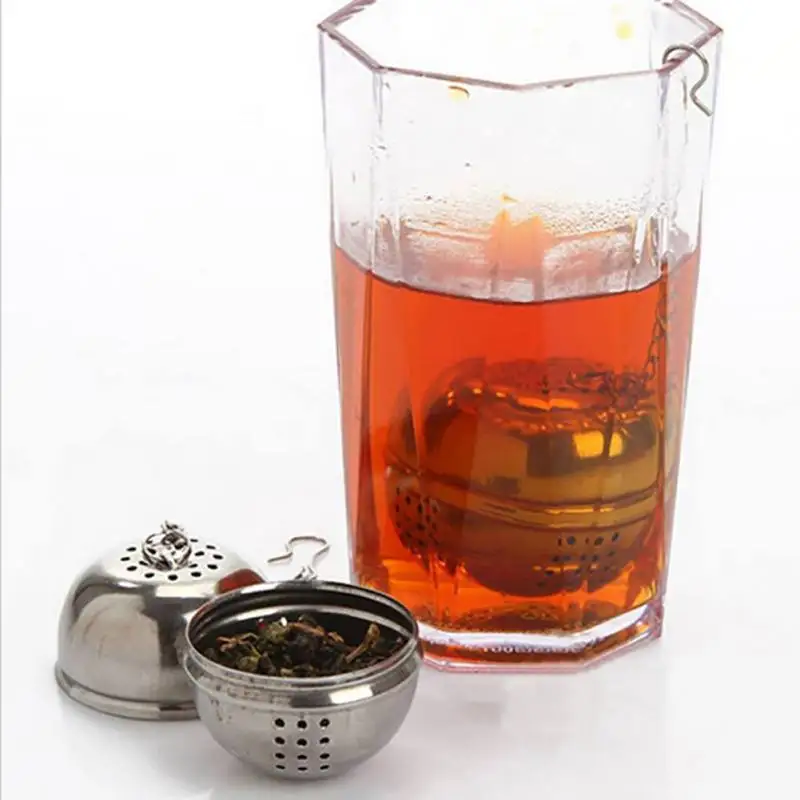 Нержавеющая сталь мяч устройство для инфузий Чай Infuser сетка сита свободные