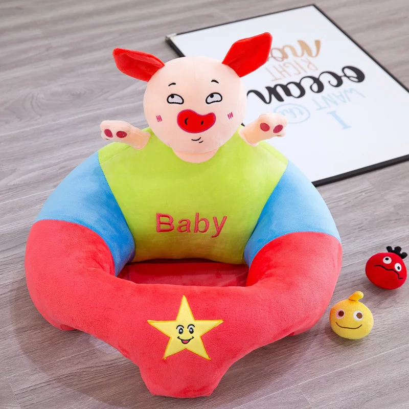 piggy Креативное мультяшное детское анти-осеннее сидение для обучения детское сиденье мультяшный диван детский подарок детское сиденье диван животное плюшевый Pp хлопковый коврик - Цвет: piggy