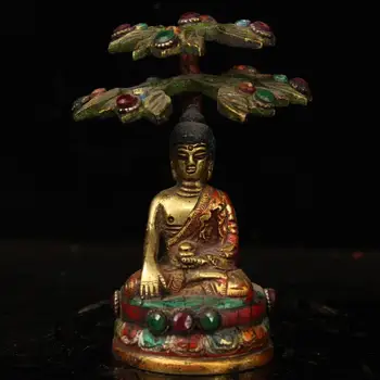 

wedding decoration Tibetan collection pure hand-made to create gem-set copper dragon tag Dragon statue hanging on the wall