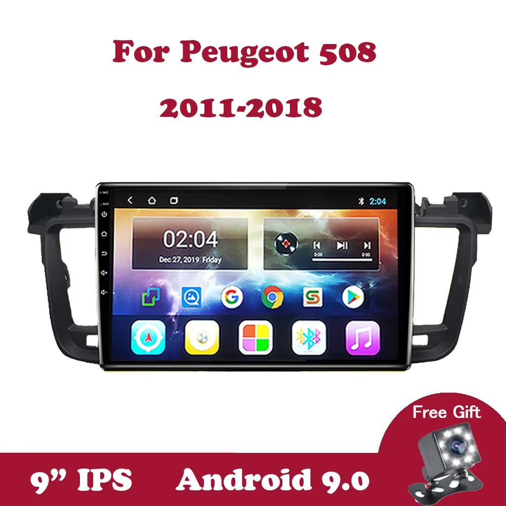 

Android 9.0 IPS Car Radio For Peugeot 508 2011-2016 2017 2018 GPS Navigation Multimedia Autoradio Support SWC Canbus Wifi 2din