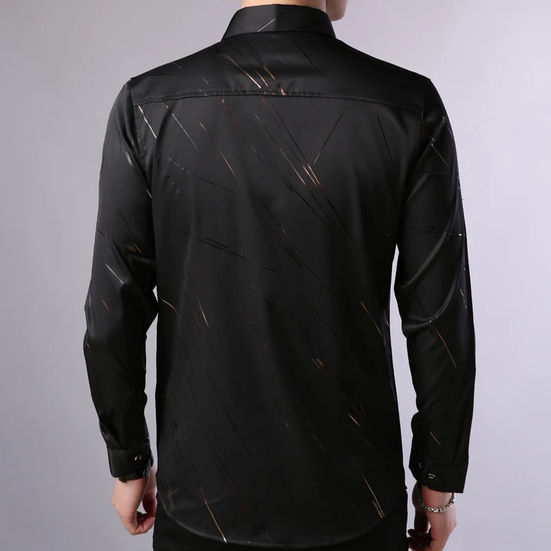 2021 marki mody na co dzień Slim Fit z długim rękawem koszula męska społecznej Streetwear ubrania koszule w paski męskie sukienka wysokiej jakości 861 2 2021 marki mody na co dzień Slim Fit z długim rękawem koszula męska społecznej Streetwear ubrania koszule w paski męskie sukienka wysokiej jakości 861 2
