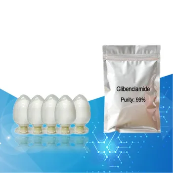 

500g/1000g Glibenclamide Purity: 99% C23H28ClN3O5S Mol.wt : 494 CAS : 10238-21-8