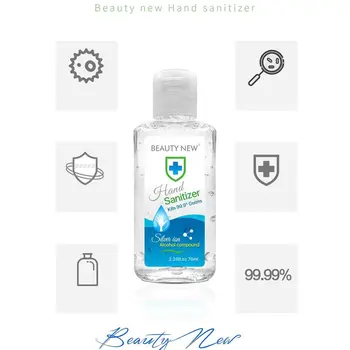 

1 Bottle Portable Hand Sanitizer Gel Anti-Bacteria Moisturizing Liquid Disposable No Clean Waterless Antibacterial Hand Gel