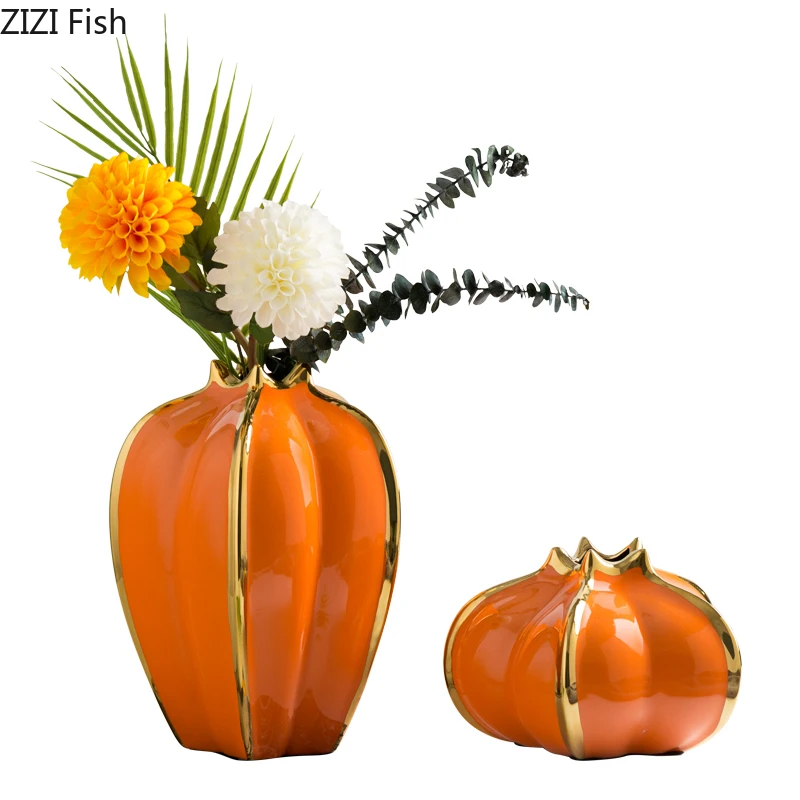 Китайская керамическая ваза оранжевые вазы из Пномпеня звезда декор для фруктов