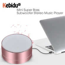 Мини металлический беспроводной Bluetooth динамик портативный стерео звук динамик аудио музыкальный плеер Поддержка TF USB AUX