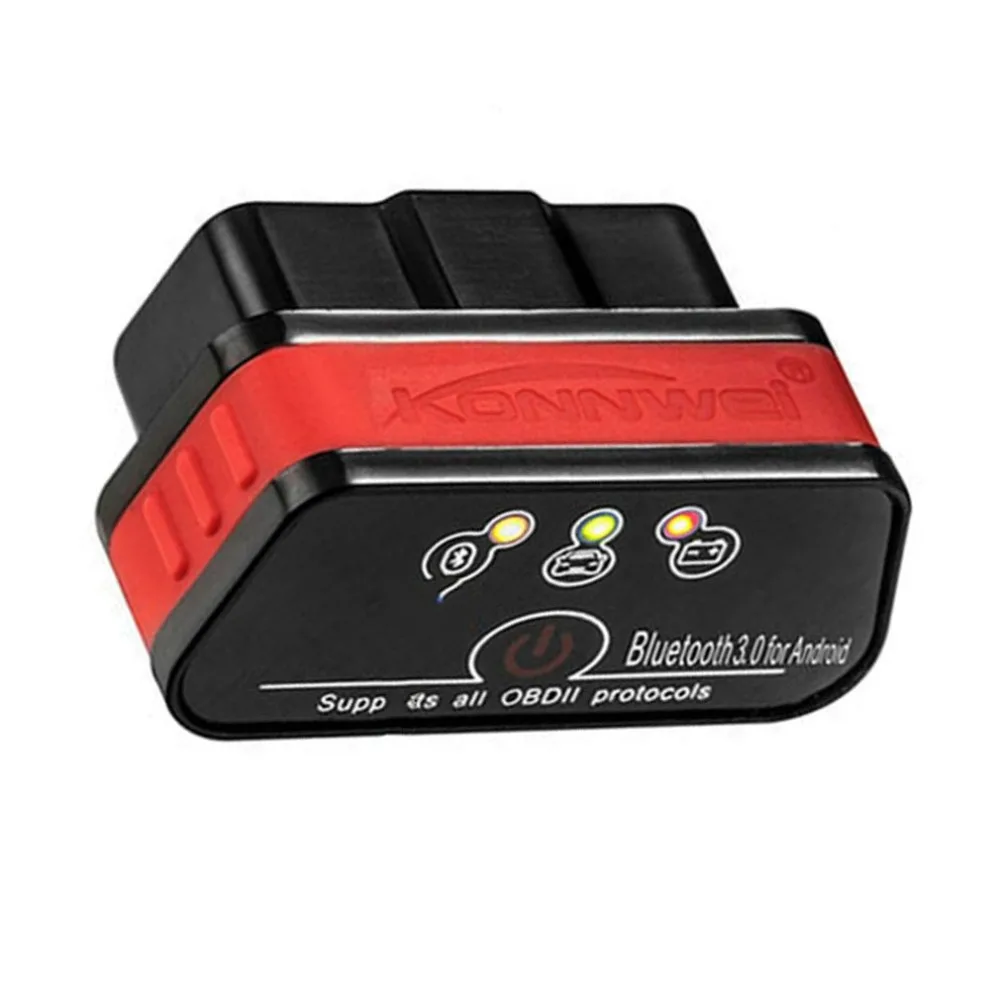 Kw901 elm327 Obd детектор диагностики неисправностей двигателя автомобиля сканер для 12V автомобиля