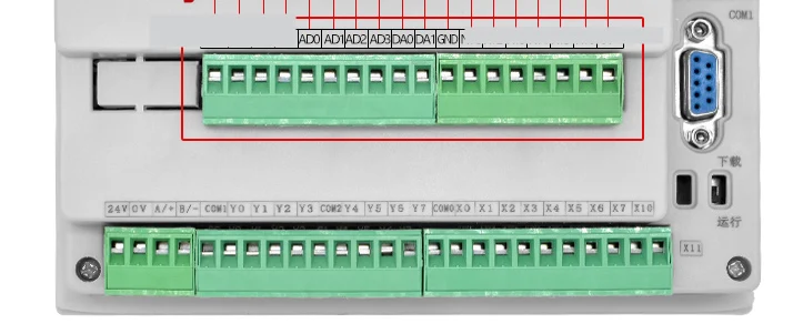 PLC и HMI OP320-A текстовый дисплей, 10DI 8DO 18MR релейный выход с rs485 4AD 2DA(0-10 В) часы реального времени